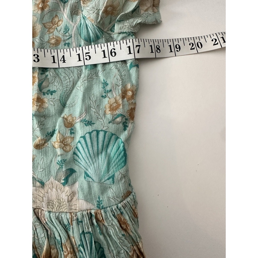Spell & The Gypsy Collective Seashell Mini Dress Womens XS Floral Lined Coquette - Picture 7 of 9
